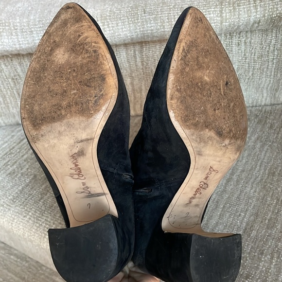 Sam Edelman black suede bootie size 7 - Picture 6 of 7